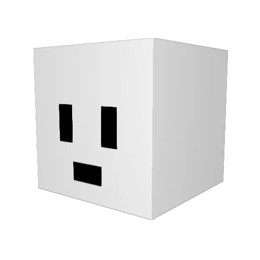Lewis_NOT Minecraft avatar head, 3D render