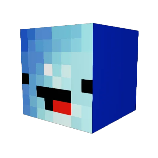 Lewis_R3 Minecraft avatar head, 3D render