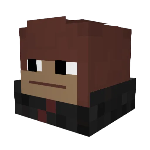 Lewisyc Minecraft avatar head, 3D render