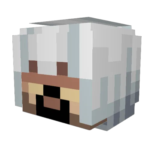 LewsHD Minecraft avatar head, 3D render