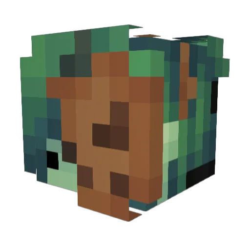 Lewsji Minecraft avatar head, 3D render