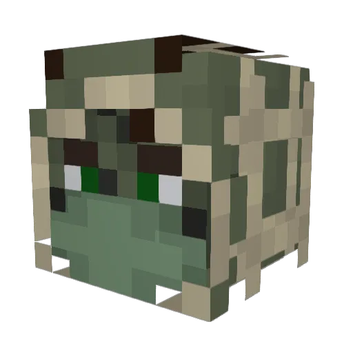 LewyThe13th Minecraft avatar head, 3D render