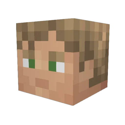 Lex0r77 Minecraft avatar head, 3D render