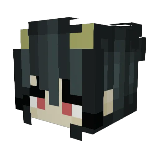Lex7000 Minecraft avatar head, 3D render