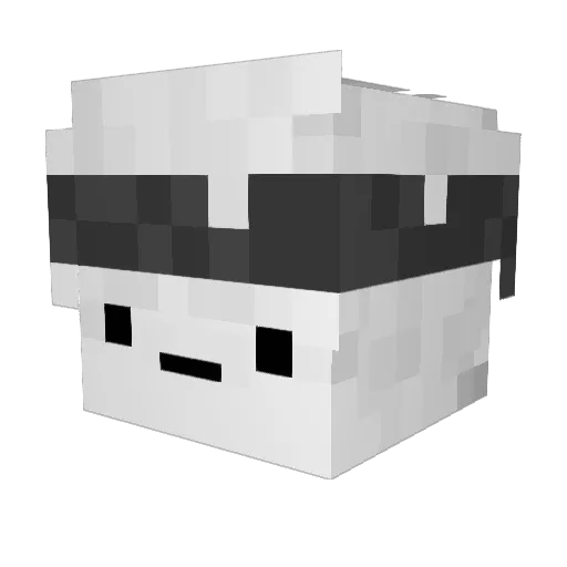 LexDark13 Minecraft avatar head, 3D render