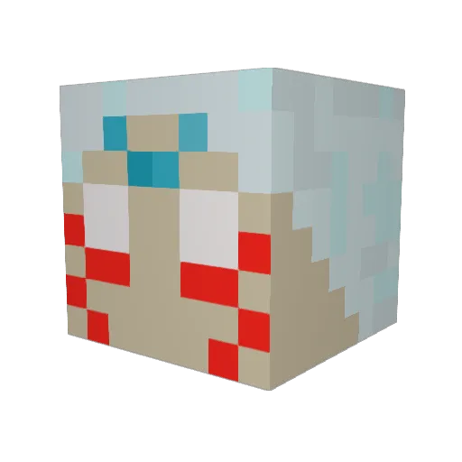 LexGerman Minecraft avatar head, 3D render