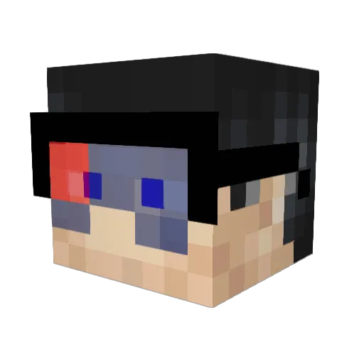 LexPaciferat Minecraft avatar head, 3D render