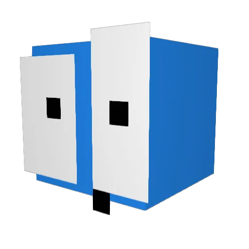 LexPlayer Minecraft avatar head, 3D render