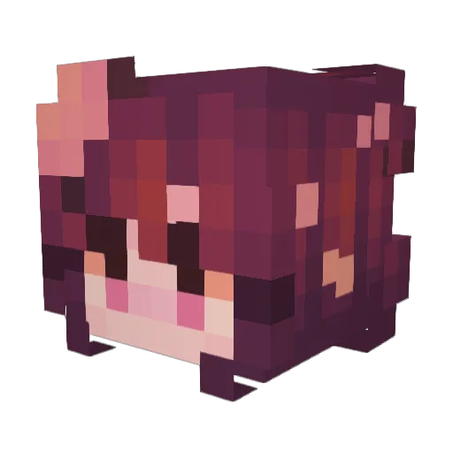 LexTheIdiot Minecraft avatar head, 3D render