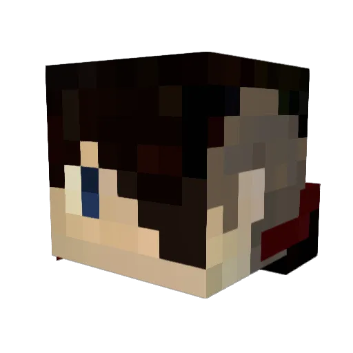 Lex_Lionheart Minecraft avatar head, 3D render