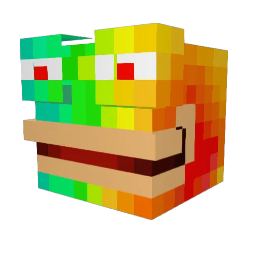Lex_of_Flex Minecraft avatar head, 3D render