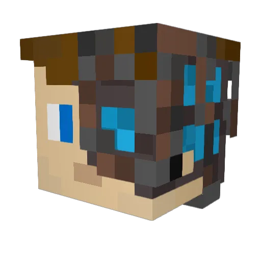 LexaNahoy Minecraft avatar head, 3D render