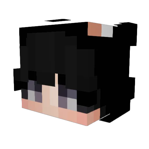 Lexbux Minecraft avatar head, 3D render