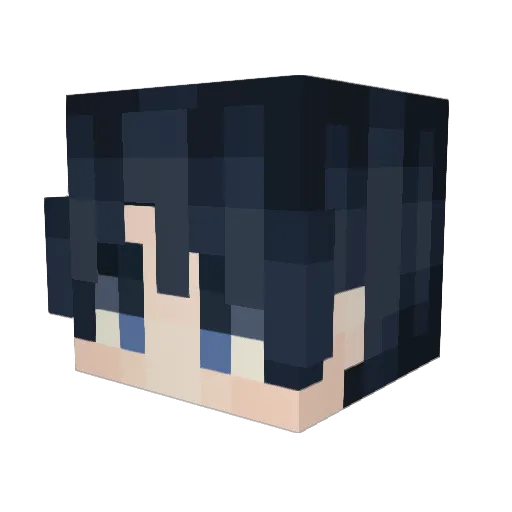 Lexforever Minecraft avatar head, 3D render
