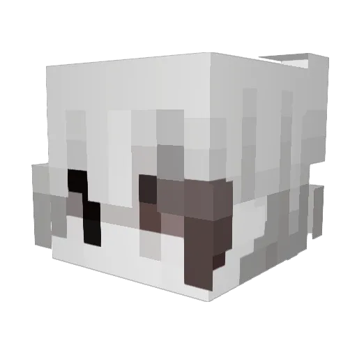 Lexhz Minecraft avatar head, 3D render