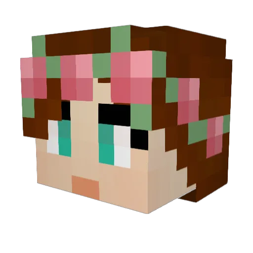LexiAndIKnowIt Minecraft avatar head, 3D render