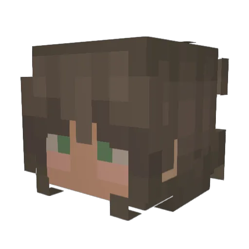 LexiEliseT Minecraft avatar head, 3D render