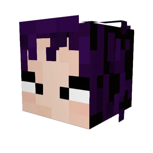 LexiHere Minecraft avatar head, 3D render