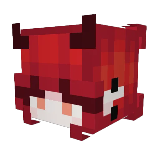 LexiLex_ Minecraft avatar head, 3D render