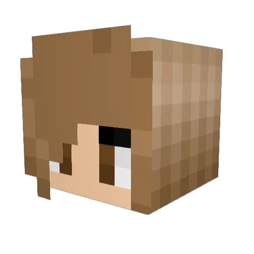 LexiLoCo Minecraft avatar head, 3D render