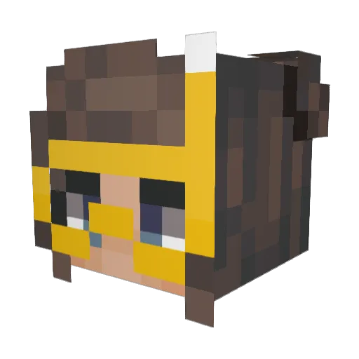 LexiLytle Minecraft avatar head, 3D render