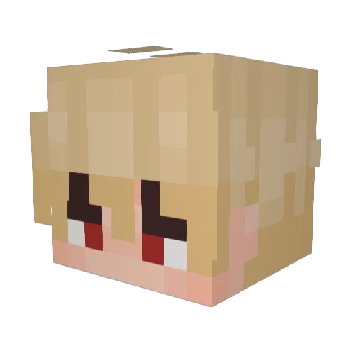 Lexi_Doodle Minecraft avatar head, 3D render