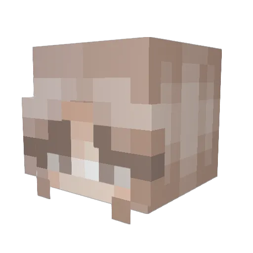 Lexi_GamerKid Minecraft avatar head, 3D render