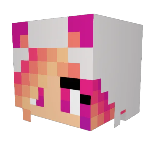 Lexie995 Minecraft avatar head, 3D render
