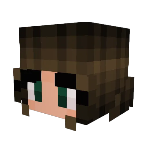 LexieD625 Minecraft avatar head, 3D render