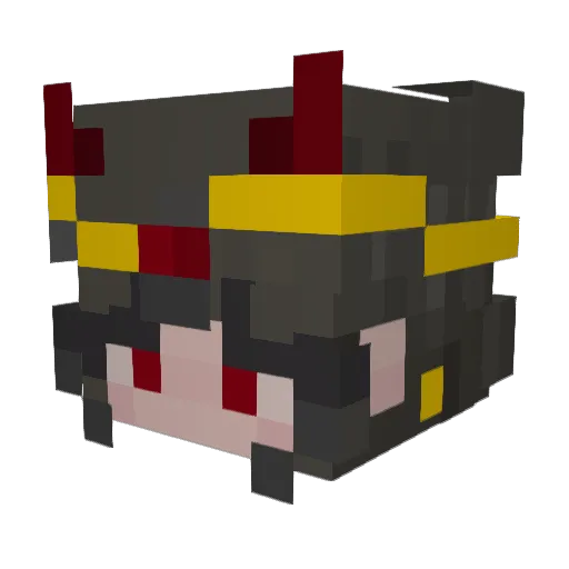 LexieSkeleton Minecraft avatar head, 3D render