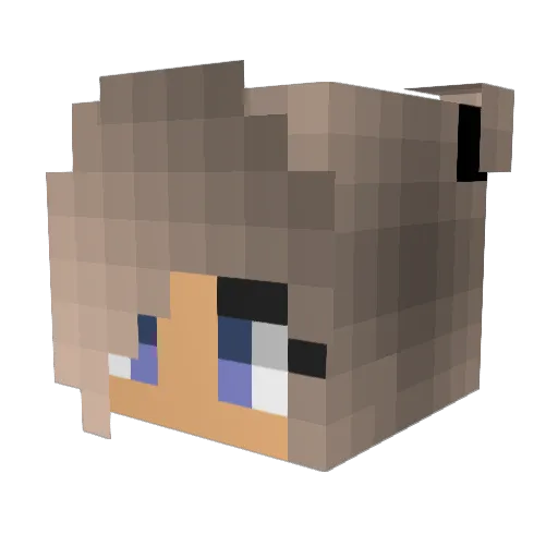 Lexie_1122 Minecraft avatar head, 3D render