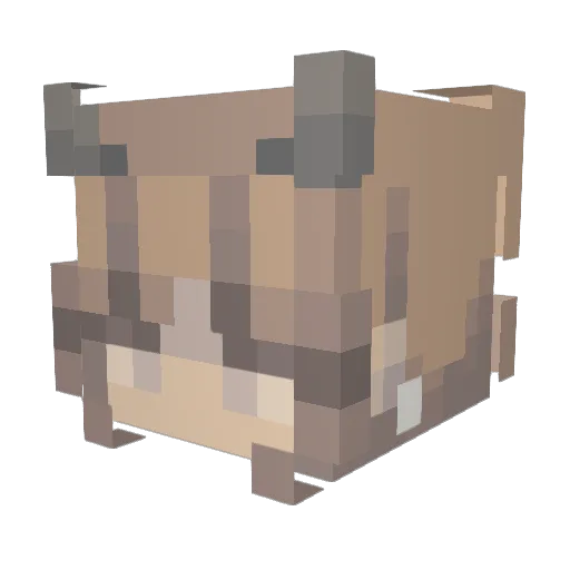 LexiiPie Minecraft avatar head, 3D render