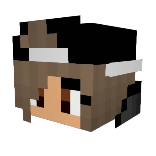 LexiiiRose Minecraft avatar head, 3D render
