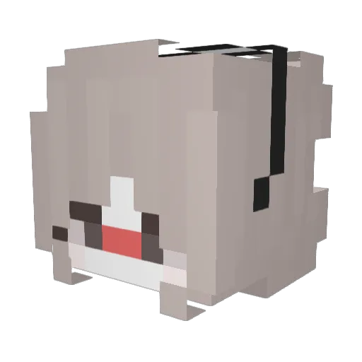 Lexinady Minecraft avatar head, 3D render