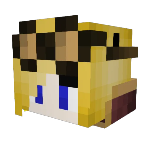 LexineLuther Minecraft avatar head, 3D render