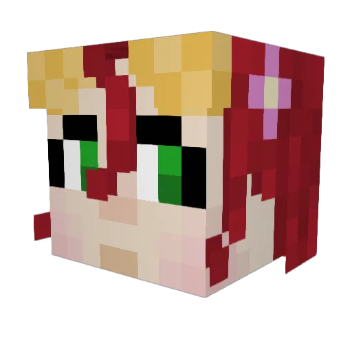 Lexington29 Minecraft avatar head, 3D render