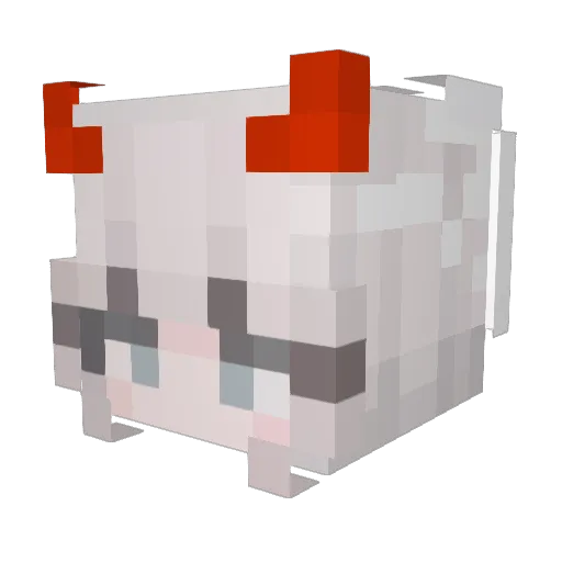 Lexkalli Minecraft avatar head, 3D render