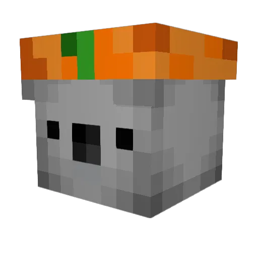 Lexmew Minecraft avatar head, 3D render