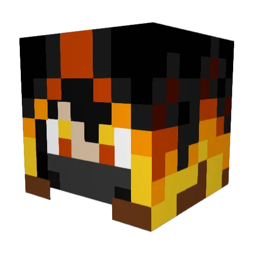 Lexon13 Minecraft avatar head, 3D render