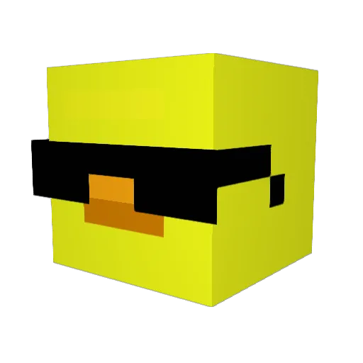 Lexon_YT Minecraft avatar head, 3D render