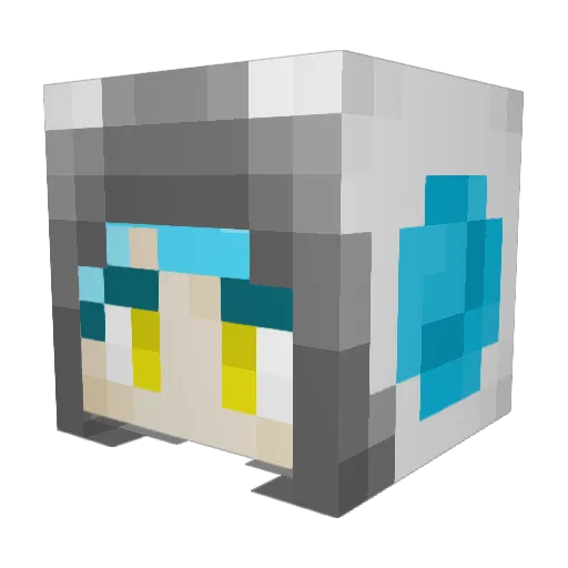 Minecraft-Avatar von Lexoria: Kopf als 3D-Render