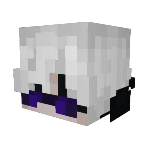 Lexspire Minecraft avatar head, 3D render