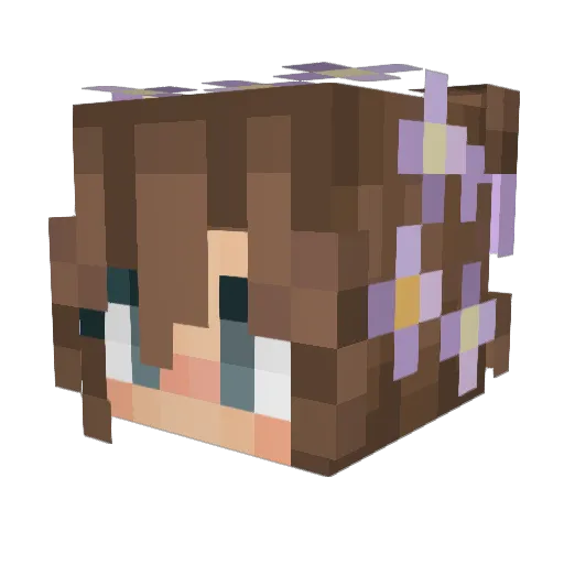 Lexsri Minecraft avatar head, 3D render