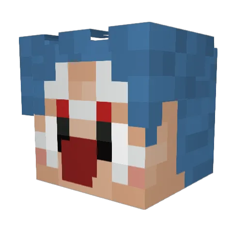 Lexu200skate_ Minecraft avatar head, 3D render