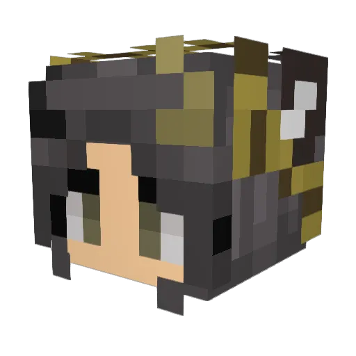 LexuhV Minecraft avatar head, 3D render