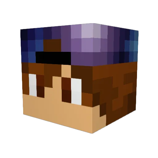 Lexus101 Minecraft avatar head, 3D render