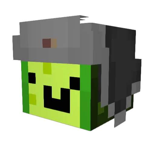 LexusChan Minecraft avatar head, 3D render