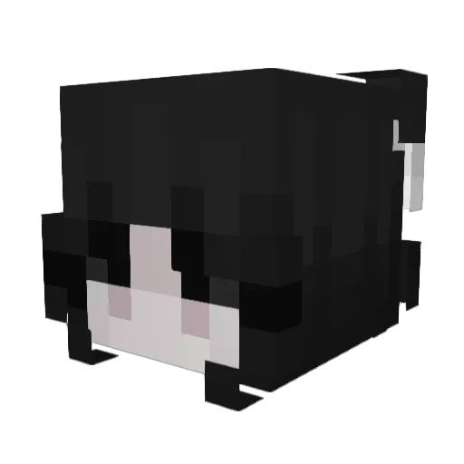 Lexxah Minecraft avatar head, 3D render