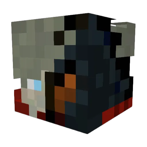 Lexxeon10 Minecraft avatar head, 3D render