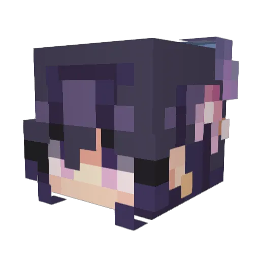 LexxiiiLex Minecraft avatar head, 3D render